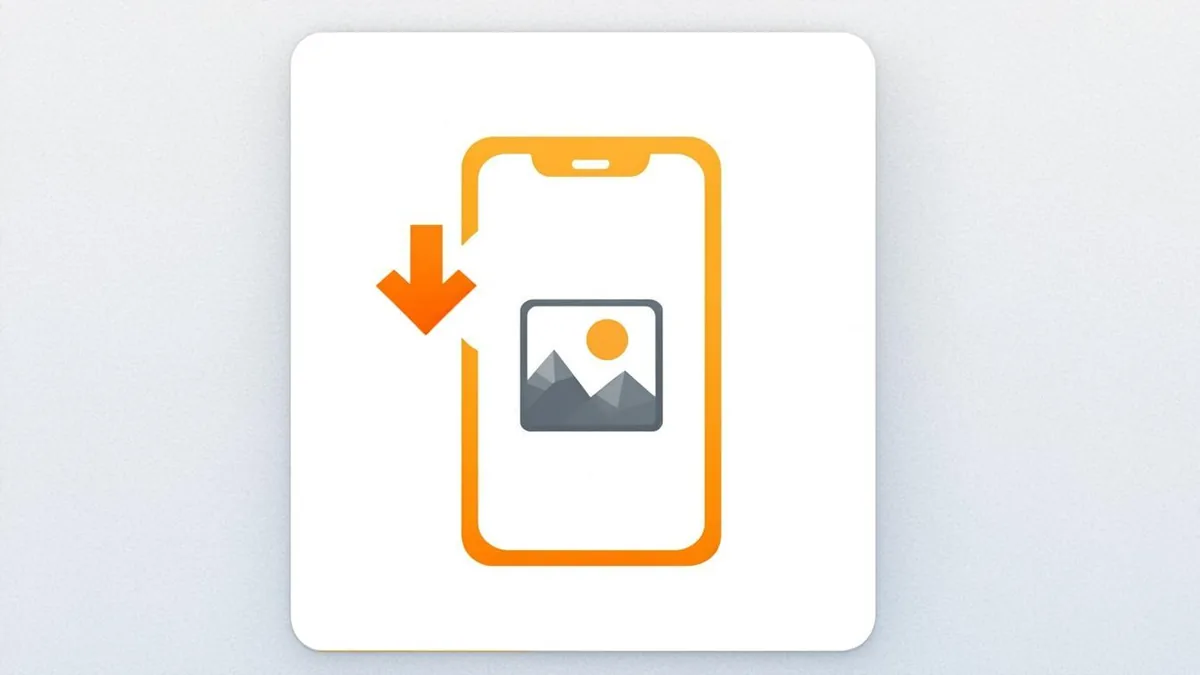 Vertical Pinterest reel card with download arrow saving the full HD video