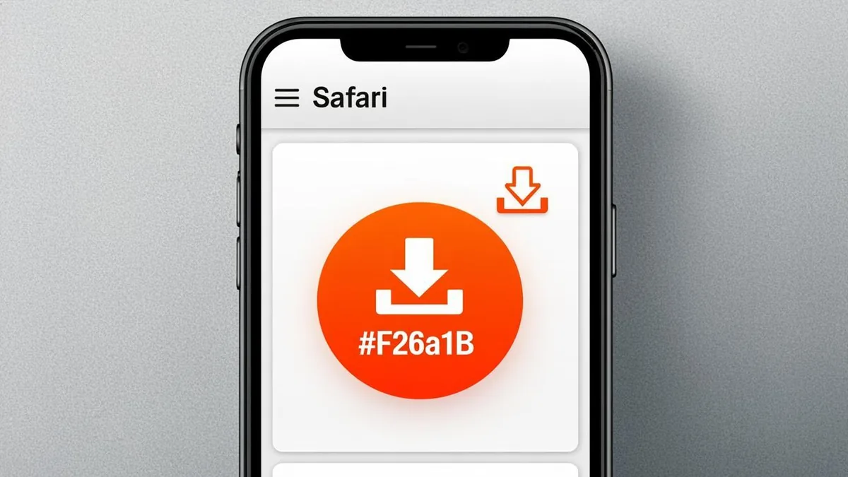 Pinterest video download on iPhone saving an HD video in Safari